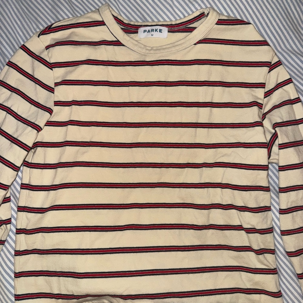 Parke Firecracker stripe long sleeve size M